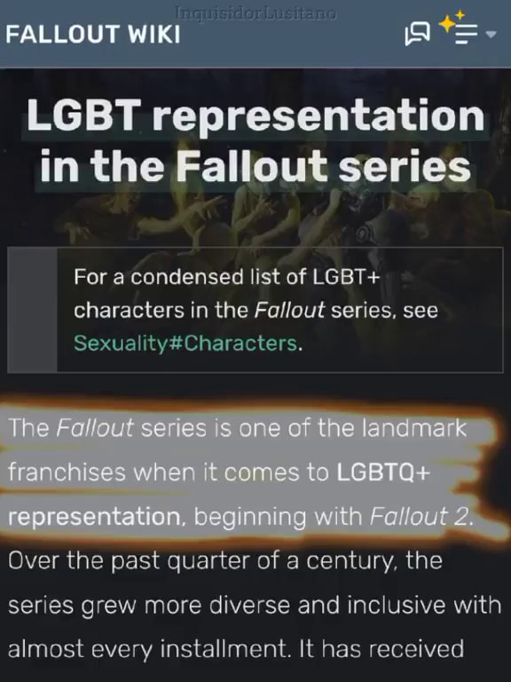 Fallout Dislike I HATE DEGENERACY, I HATE THE ANTICHRIST #Fallout #Bethesda #Interplay ...