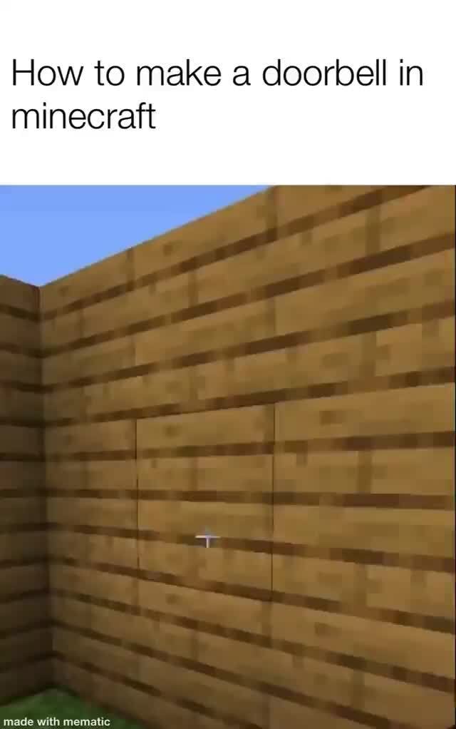 how-to-make-a-doorbell-in-minecraft-ifunny