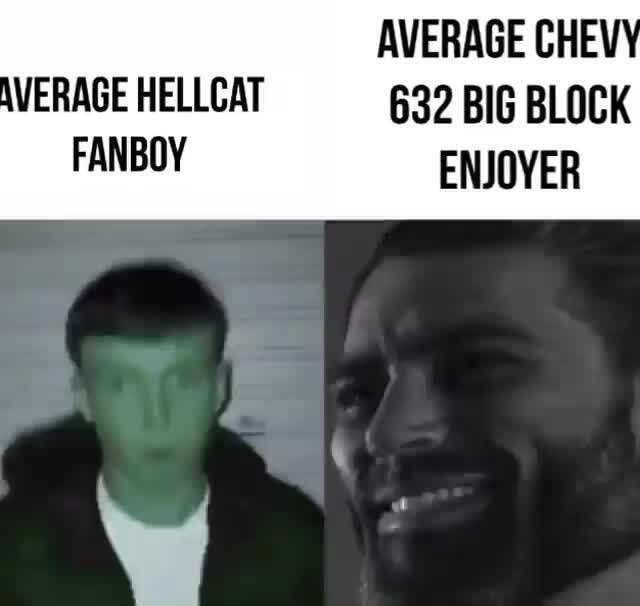 Average Che Average Hellcat 632 Big Block Fanboy Enjoyer - Ifunny