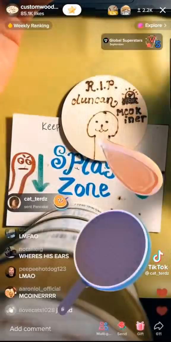 Customwood... likes Weekly Ranking WHERES HIS EARS peepeehotdogi23