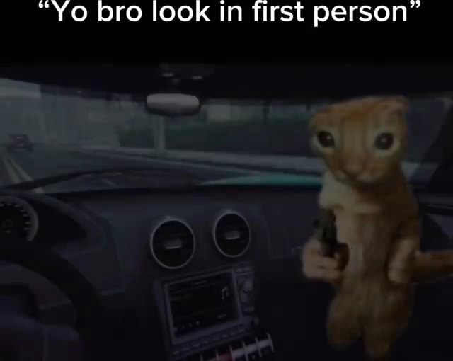 "Yo bro look in first person" - iFunny
