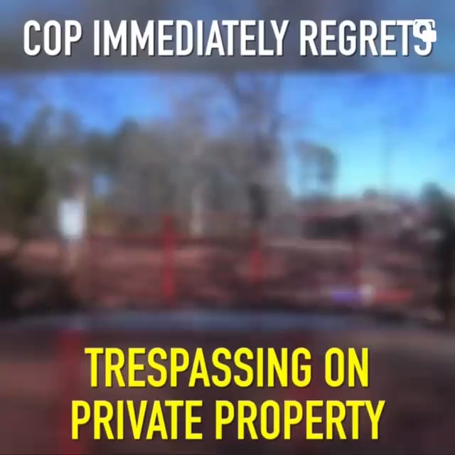 Trespassing On Private Property