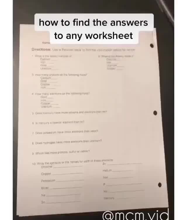 How to find the answers to any worksheet - iFunny How to find the answers to any worksheet - iFunny