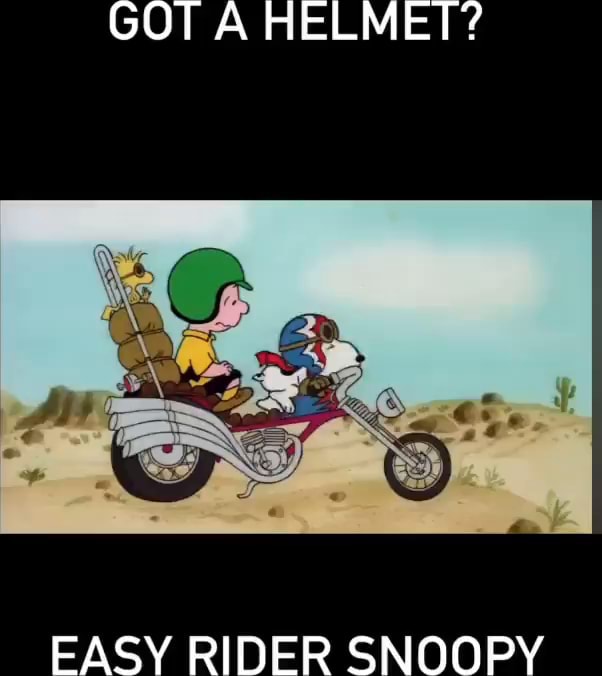 GOT A HELMET? EASY RIDER SNOOPY - iFunny