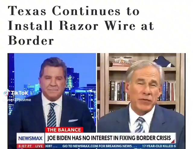 Texas Continues to Install Razor Wire at Border THE BALANCE all I I JOE ...