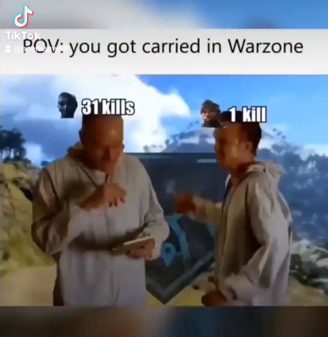 POW you got carried in Warzone - iFunny