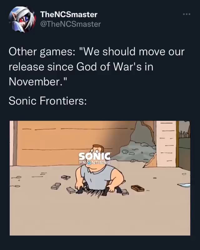 AntDude on X: I'm not really a God of War guy so… I can say Sonic Frontiers  is the best game coming out this week, let's gooooo.   / X