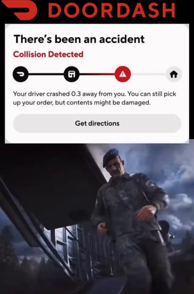 DOOR There's been an accident Collision Detected DASH A ff Your driver ...
