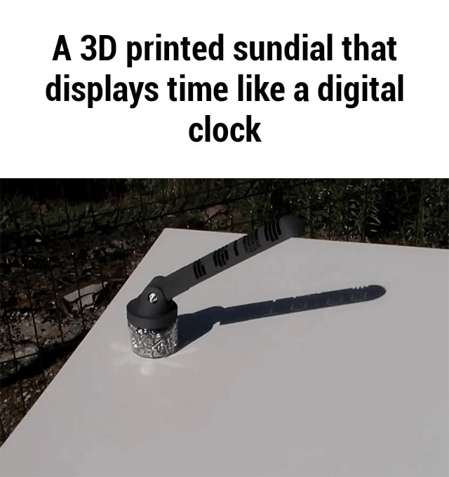 3d printed sundial clock