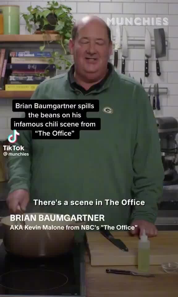Brian Baumgartner spills the beans on his infamous chili scene from cf