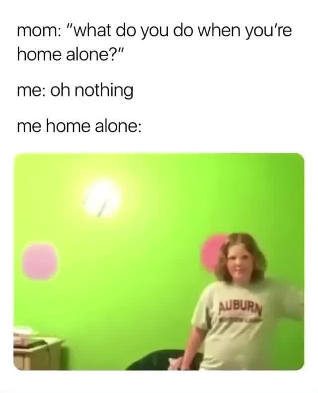 Mom What Do You Do When Youre Home Alone Me Oh Nothing Me Home Alone Ifunny 1713