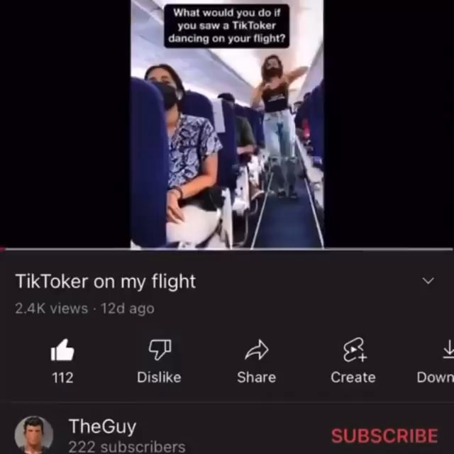 What would you do it TikToker on your flight? TikToker on my flight 2 ...