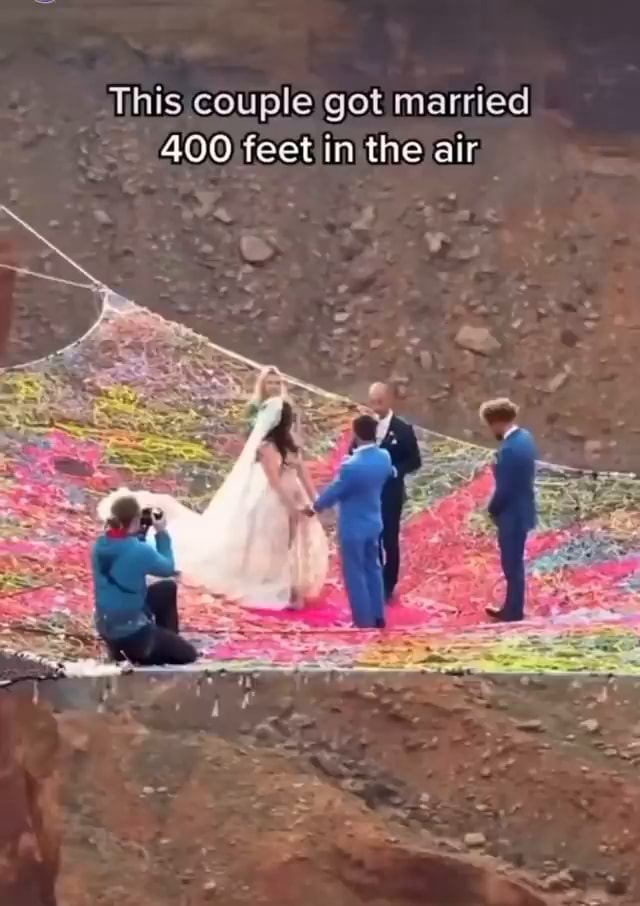 This couple got married 400 feet in the air, iFunny