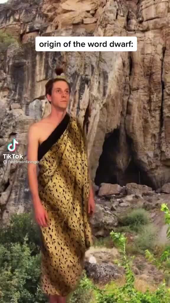 Origin of the word dwarf; TikTok fa iFunny