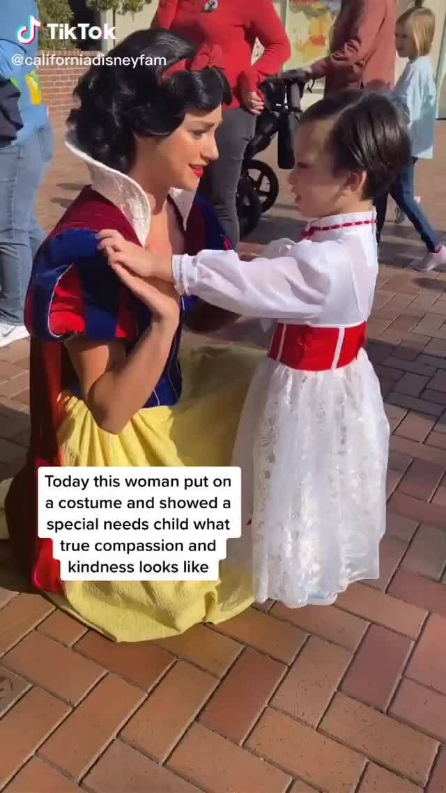 TikTok isneyfam Today this woman put on a costume and showed a special ...