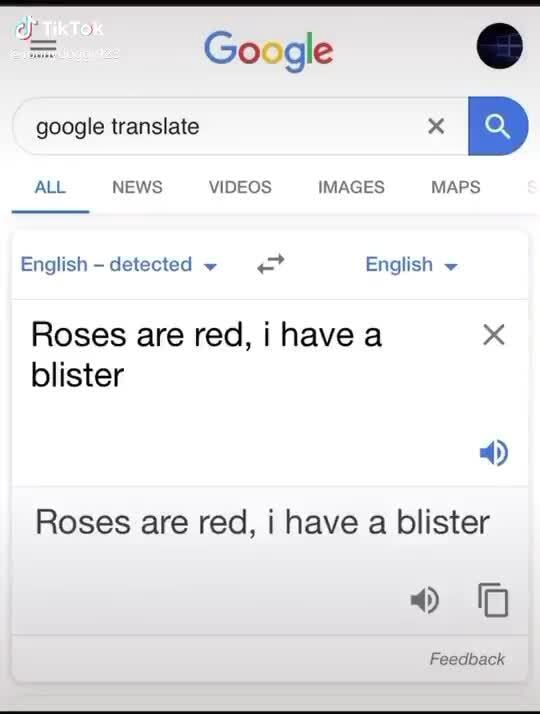 = Go gle google translate x ALL NEW VIDEOS IMAGES English detected