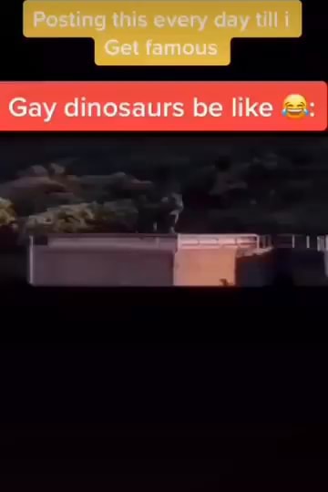 Gay dinosaurs be like - iFunny