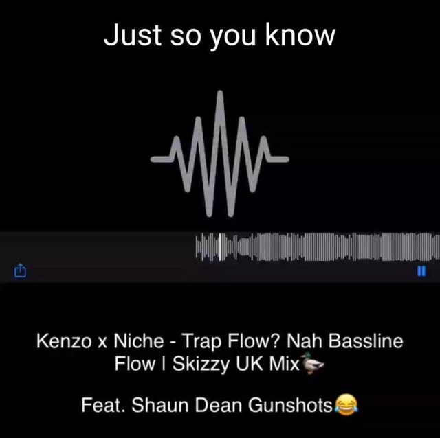 Just so you know kenzo x niche trap flow nah bassline flow i skizzy