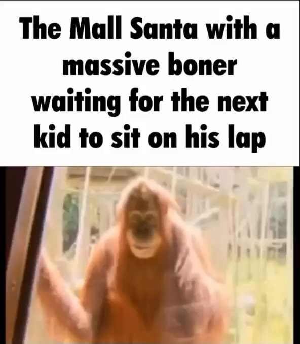 The Mall Santa with a massive boner waiting for the next kid to sit on his lap - iFunny