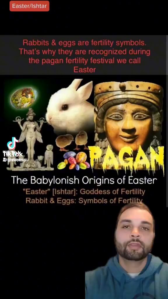 Easterishlar Rabbits & eggs are fertility symbols. That's why they are
