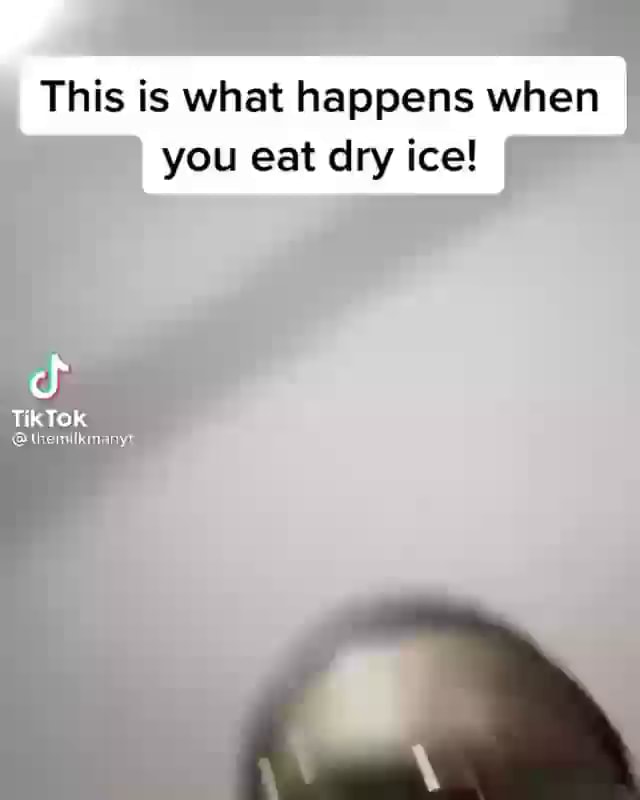 This is what happens when you eat dry ice! Tik iFunny