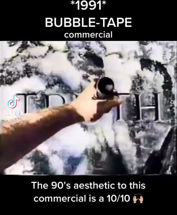 BUBBLETAPE commercial fl The 90's aesthetic to this commercial is a