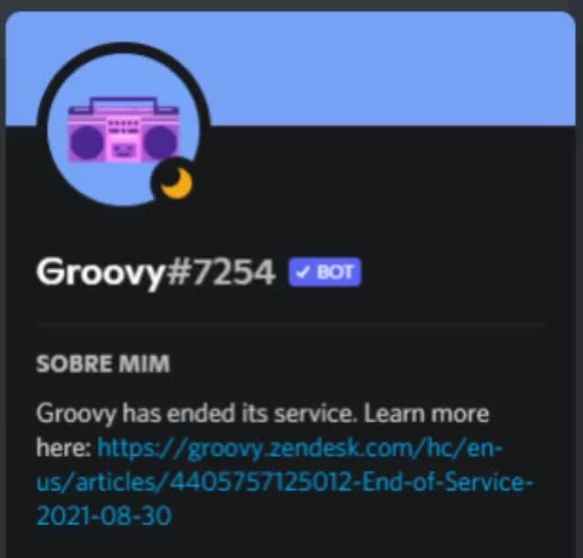 Groovy YBOT) o.3509.42 Groovy is no longer in service. If you have