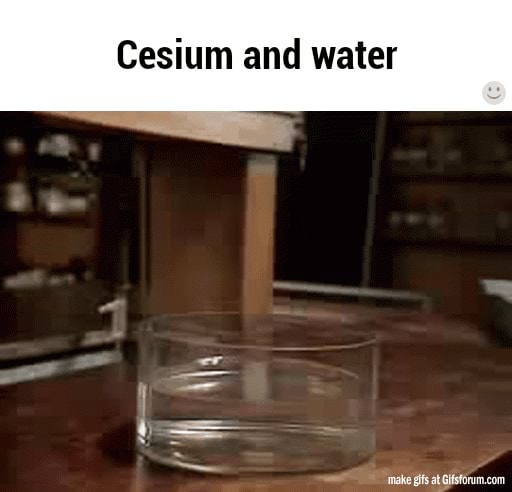 caesium in water caesium in water