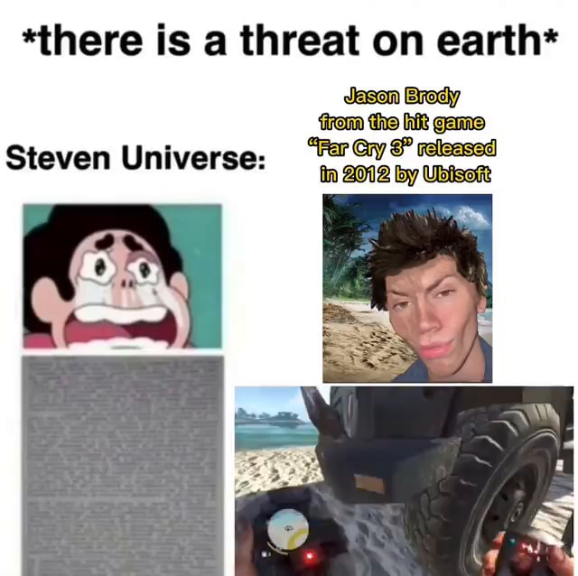 *there is a threat on earth* from the hit game Wer Gay weleasad Steven