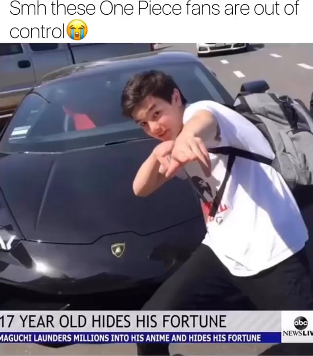 Mn these One Piece fans are out of control 7 YEAR OLD HIDES HIS FORTUNE