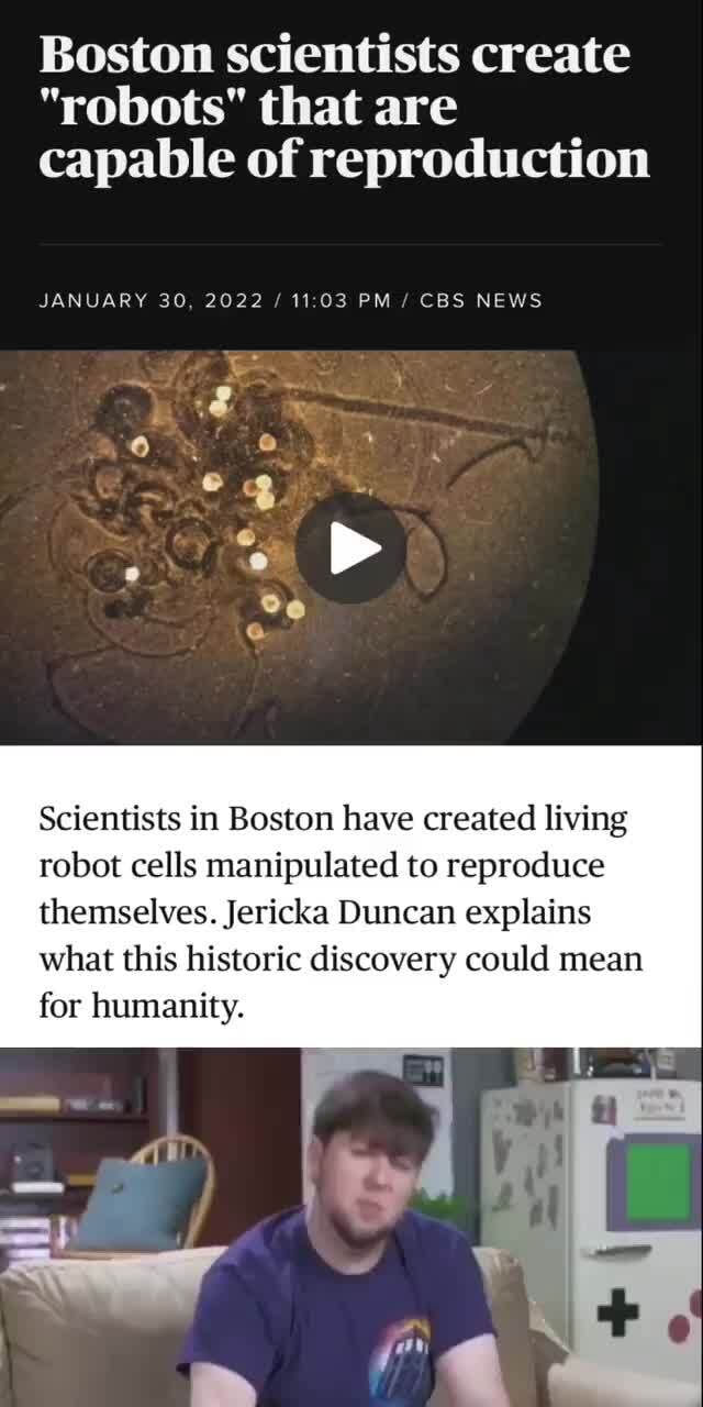 Robots Reproducing Boston scientists create