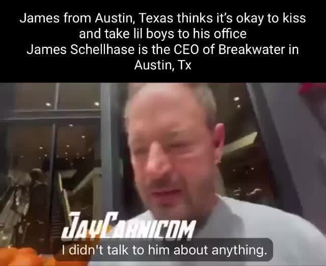 James from Austin, Texas thinks it's okay to kiss and take lil boys to ...
