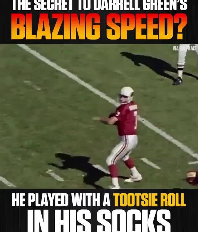 IME OEGHE! 10 DARRELL GREEN BLAZING SPEED? HE PLAYED WITH A TOOTSIE ROLL we  ennve - iFunny Brazil