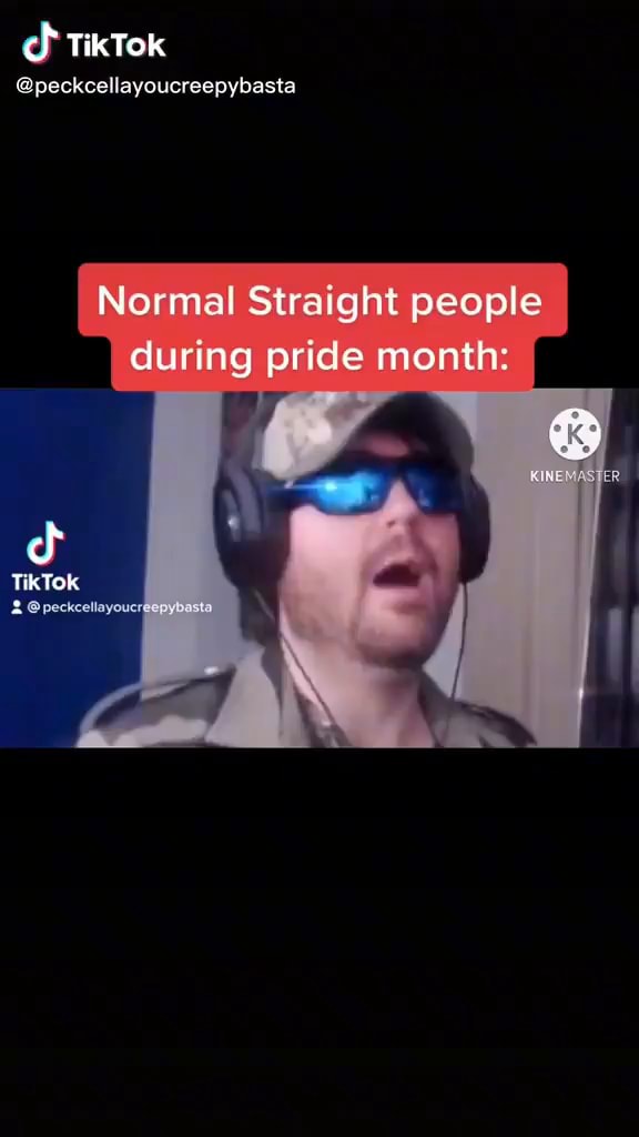 TikTok @peckcellayoucreepybasta Normal Straight people during pride ...