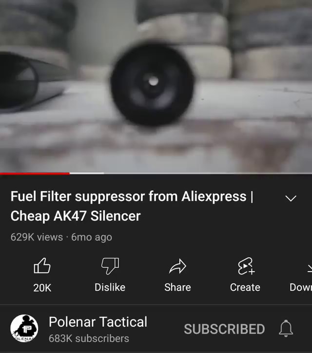Fuel Filter suppressor from Aliexpress I Cheap AK47 Silencer 629K views