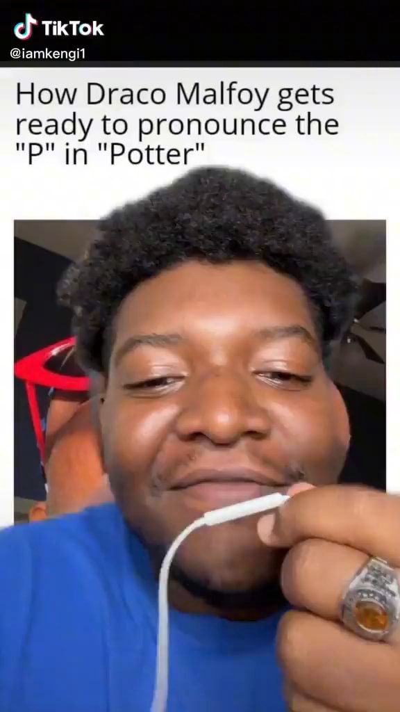 TikTok iamkengi1 How Draco Malfoy gets ready to pronounce the "P" in