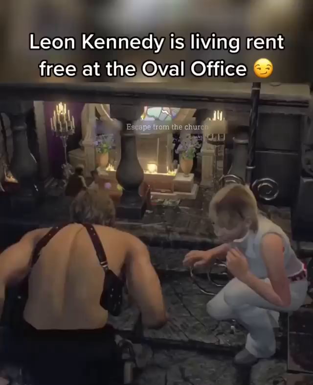 Leon Kennedy Is Living Rent Free At The Oval Office He Ifunny 7742