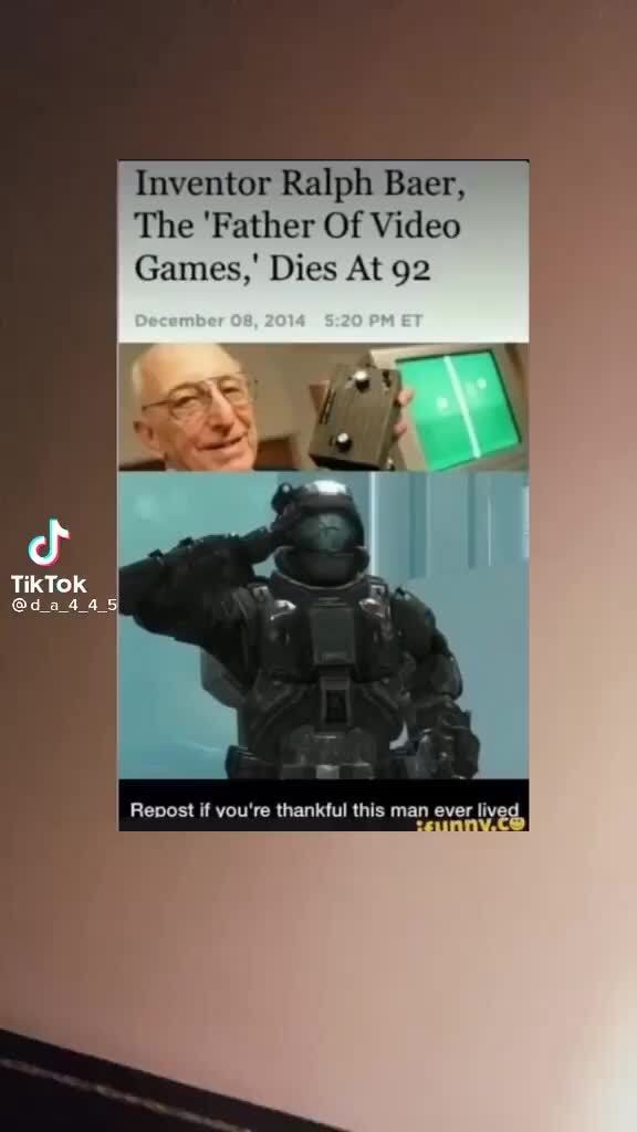 Inventor Ralph Baer, The 'Father Of Video Games,' Dies At 92 ET cf