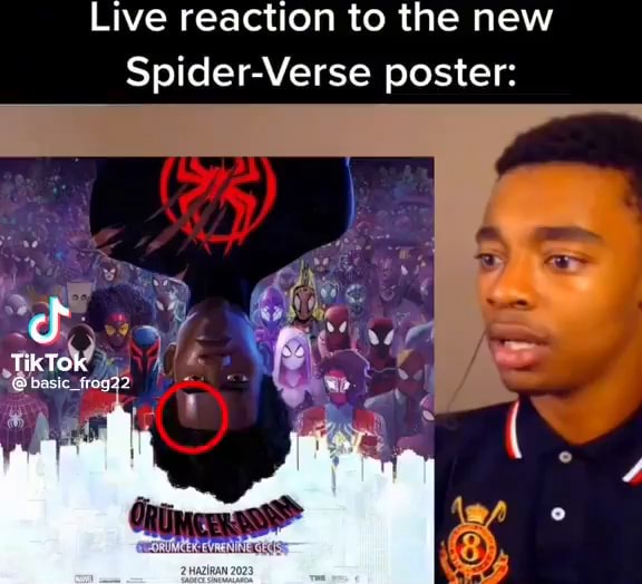 Live reaction to the new Spider-Verse poster: Tik Tok - )