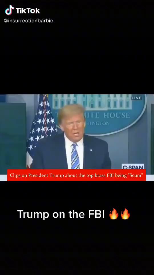 Ch TikTok @insurrectionbarbie Trump on the FBI - iFunny