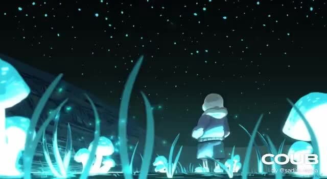 Undertale - Sans in Waterfall - iFunny