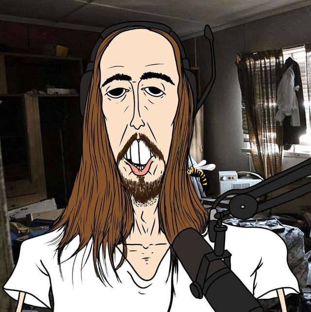 Asmongold drawn by Papa Meat of MeatCanyon iFunny