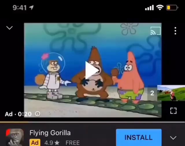 Flying Gorilla Ad sow FREE all INSTALL iFunny