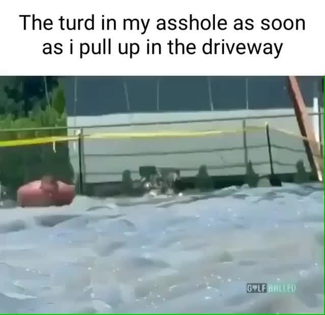 The turd in my asshole as soon as pull up in the driveway - iFunny