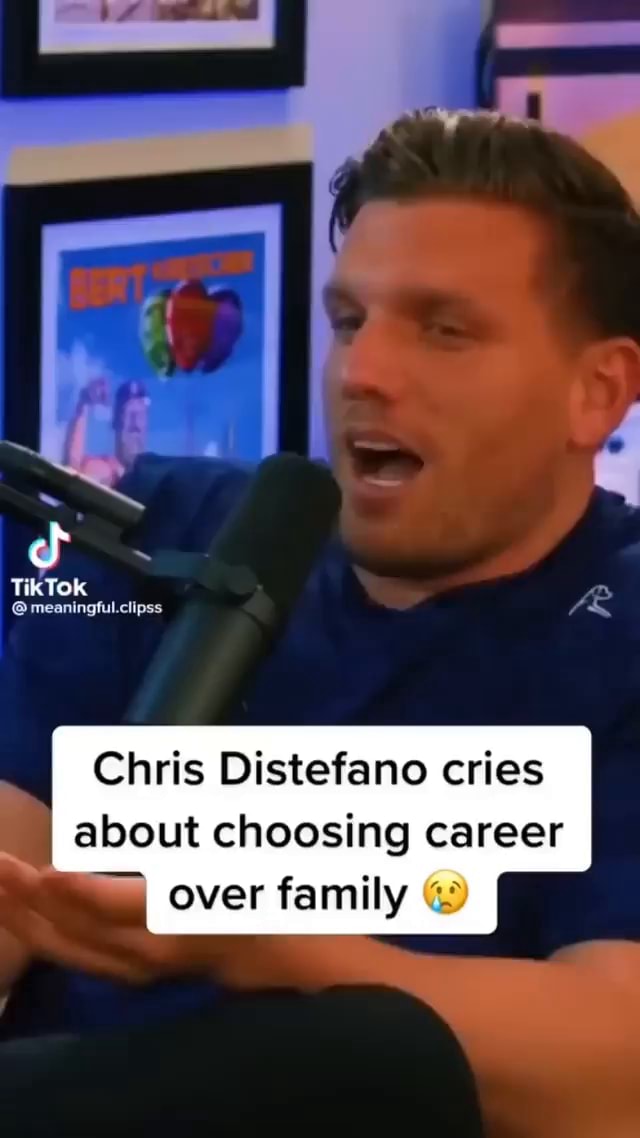 TikTok meaningful.clipss Chris Distefano cries about choosing career ...