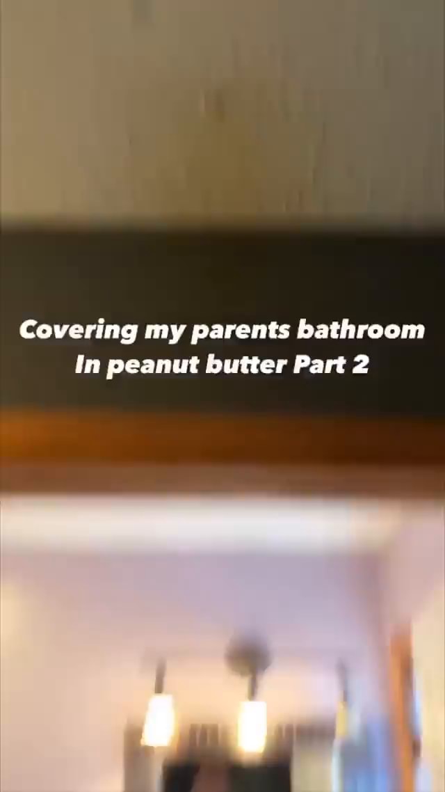 Covering my parents bathroom In peanut butter Part 2 iFunny