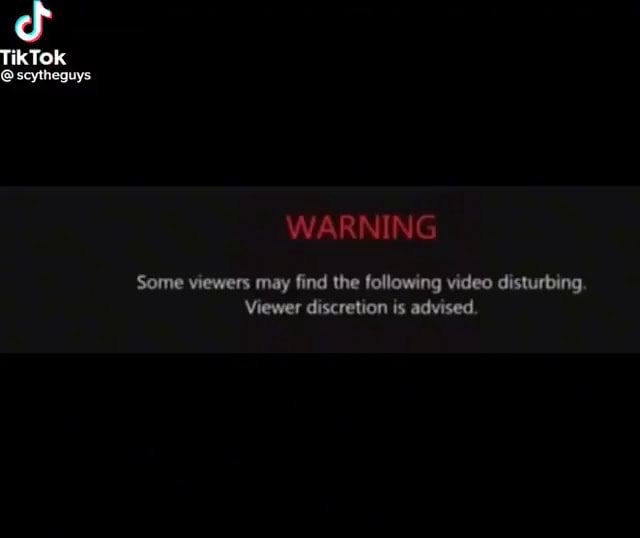 TikTok scytheguys WARNING Some viewers may find the following video