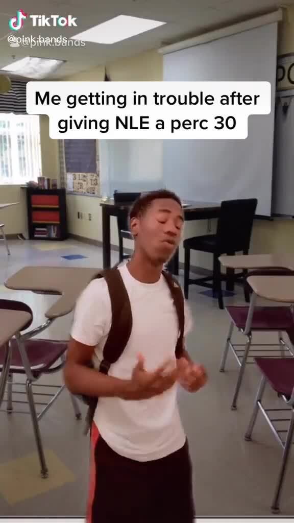 Me getting in trouble after giving NLE a perc 30 - iFunny