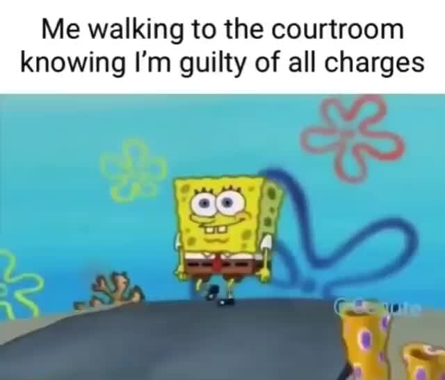 Me Walking To The Courtroom Knowing I m Guilty Of All Charges IFunny