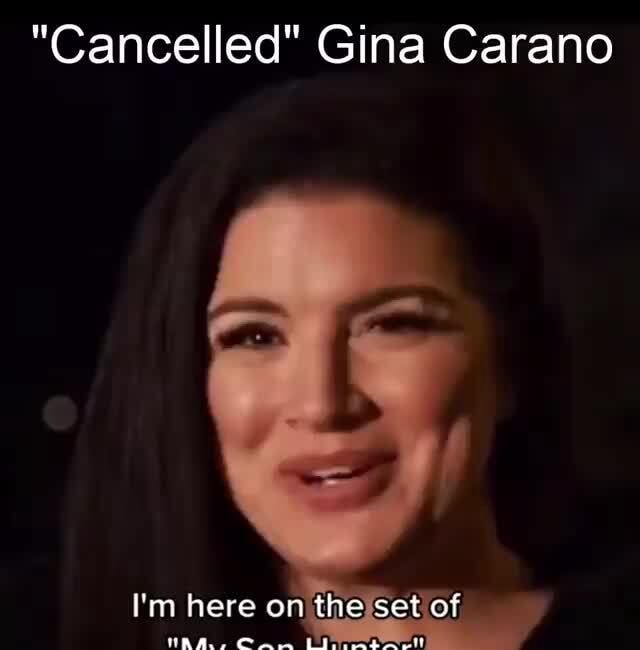 "Cancelled" Gina Carano I'm here on the set of iFunny